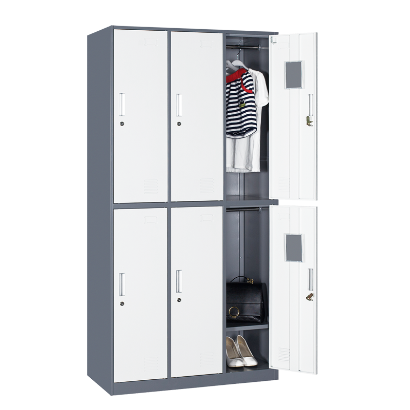 窄邊雙色六門(mén)更衣柜
